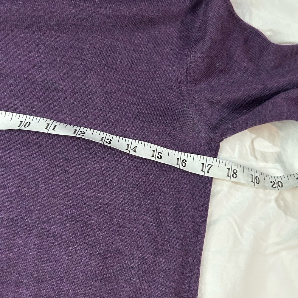 BARBOUR Merino‎ Wool Turtleneck Sweater Wineberry Purple S - Picture 7 of 10